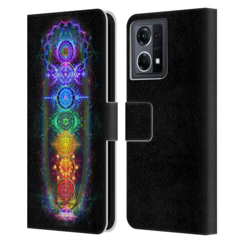 Jumbie Art Visionary Chakras Leather Book Wallet Case Cover For OPPO Reno8 4G