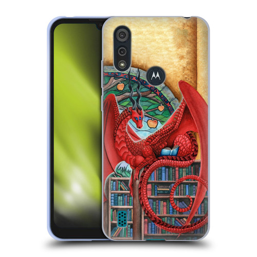 Carla Morrow Dragons Gateway Of Knowledge Soft Gel Case for Motorola Moto E6s (2020)