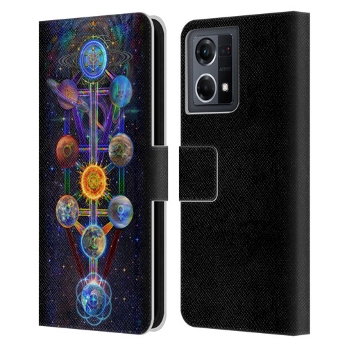 Jumbie Art Visionary Tree Of Life Leather Book Wallet Case Cover For OPPO Reno8 4G