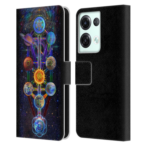 Jumbie Art Visionary Tree Of Life Leather Book Wallet Case Cover For OPPO Reno8 Pro