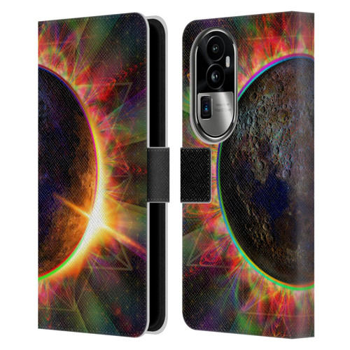 Jumbie Art Visionary Eclipse Leather Book Wallet Case Cover For OPPO Reno10 Pro+