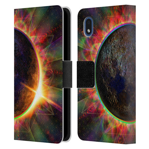 Jumbie Art Visionary Eclipse Leather Book Wallet Case Cover For Samsung Galaxy A01 Core (2020)