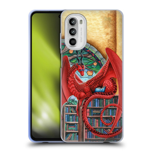 Carla Morrow Dragons Gateway Of Knowledge Soft Gel Case for Motorola Moto G52