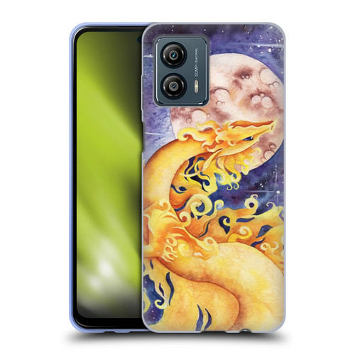 Carla Morrow Dragons Golden Sun Dragon Soft Gel Case for Motorola Moto G53 5G