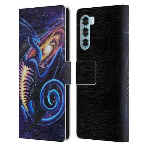 Carla Morrow Dragons Galactic Entrancement Leather Book Wallet Case Cover For Motorola Edge S30 / Moto G200 5G