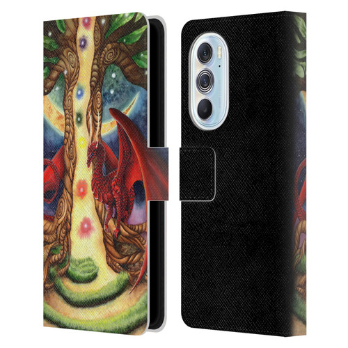 Carla Morrow Dragons Gateway Of Awakening Leather Book Wallet Case Cover For Motorola Edge X30