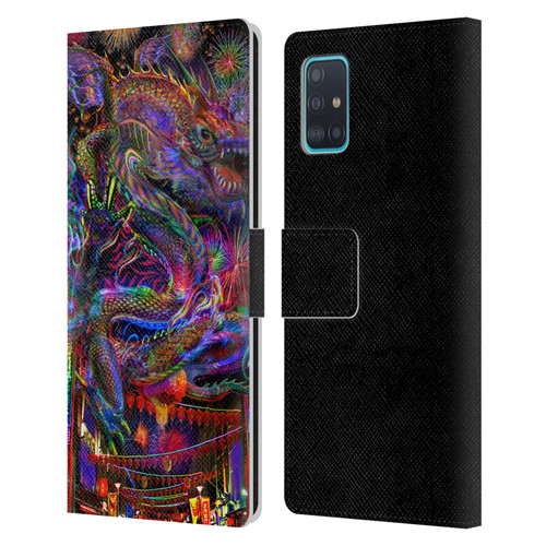 Jumbie Art Visionary Dragon Leather Book Wallet Case Cover For Samsung Galaxy A51 (2019)