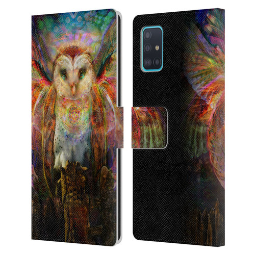 Jumbie Art Visionary Owl Leather Book Wallet Case Cover For Samsung Galaxy A51 (2019)