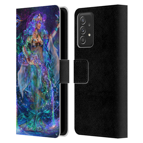 Jumbie Art Visionary Aquarius Leather Book Wallet Case Cover For Samsung Galaxy A52 / A52s / 5G (2021)