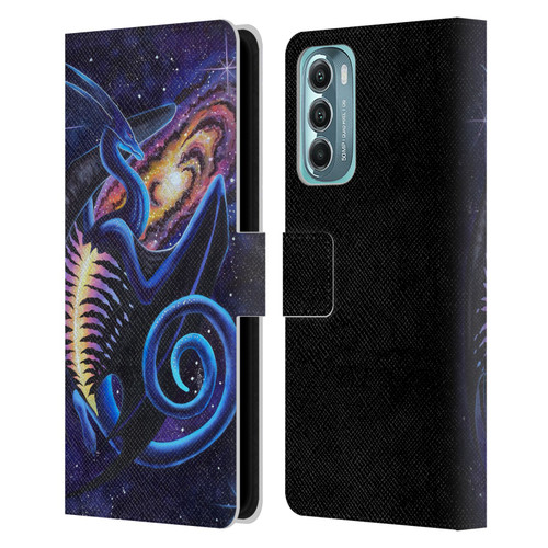 Carla Morrow Dragons Galactic Entrancement Leather Book Wallet Case Cover For Motorola Moto G Stylus 5G (2022)