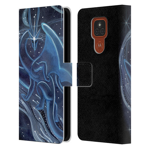Carla Morrow Dragons I Shall Guide You Leather Book Wallet Case Cover For Motorola Moto E7 Plus
