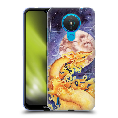 Carla Morrow Dragons Golden Sun Dragon Soft Gel Case for Nokia 1.4