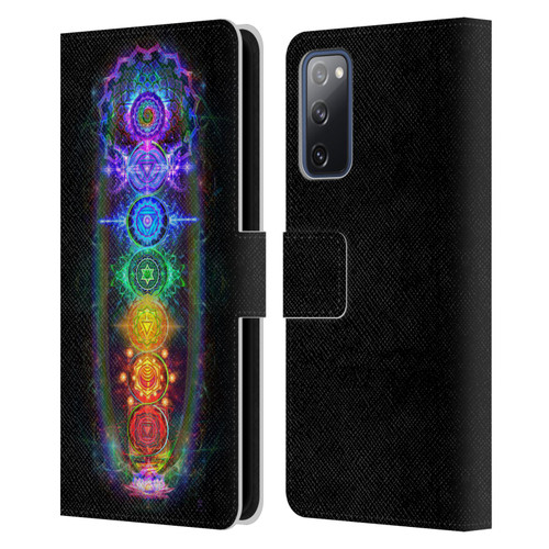 Jumbie Art Visionary Chakras Leather Book Wallet Case Cover For Samsung Galaxy S20 FE / 5G