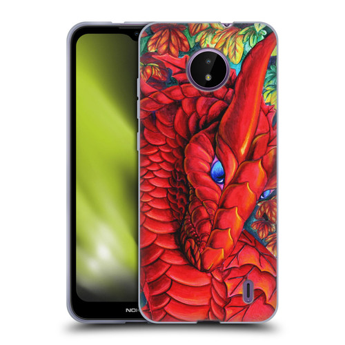 Carla Morrow Dragons Red Autumn Dragon Soft Gel Case for Nokia C10 / C20