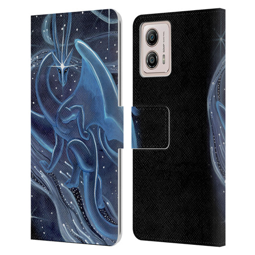 Carla Morrow Dragons I Shall Guide You Leather Book Wallet Case Cover For Motorola Moto G53 5G