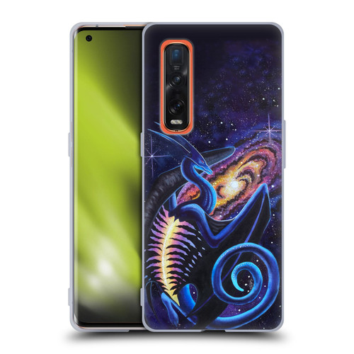 Carla Morrow Dragons Galactic Entrancement Soft Gel Case for OPPO Find X2 Pro 5G