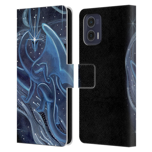 Carla Morrow Dragons I Shall Guide You Leather Book Wallet Case Cover For Motorola Moto G73 5G