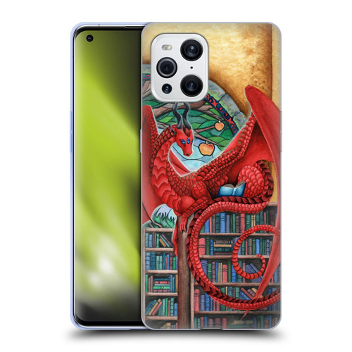 Carla Morrow Dragons Gateway Of Knowledge Soft Gel Case for OPPO Find X3 / Pro