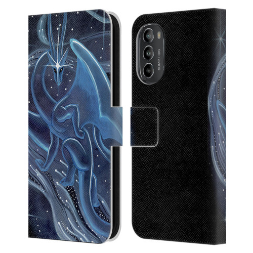 Carla Morrow Dragons I Shall Guide You Leather Book Wallet Case Cover For Motorola Moto G82 5G