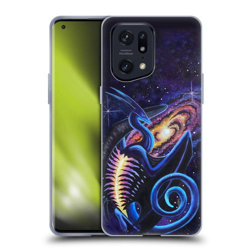Carla Morrow Dragons Galactic Entrancement Soft Gel Case for OPPO Find X5 Pro
