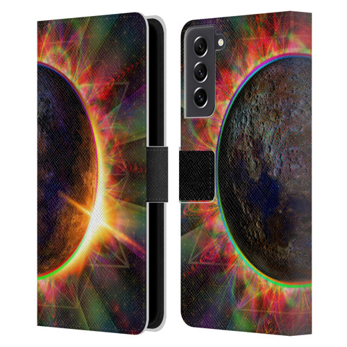 Jumbie Art Visionary Eclipse Leather Book Wallet Case Cover For Samsung Galaxy S21 FE 5G