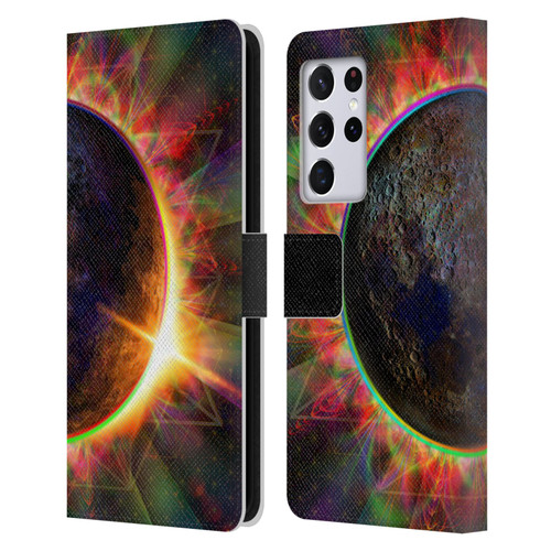 Jumbie Art Visionary Eclipse Leather Book Wallet Case Cover For Samsung Galaxy S21 Ultra 5G