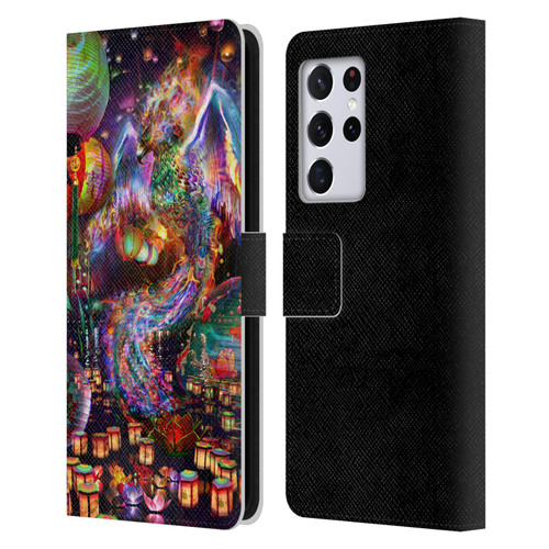 Jumbie Art Visionary Phoenix Leather Book Wallet Case Cover For Samsung Galaxy S21 Ultra 5G