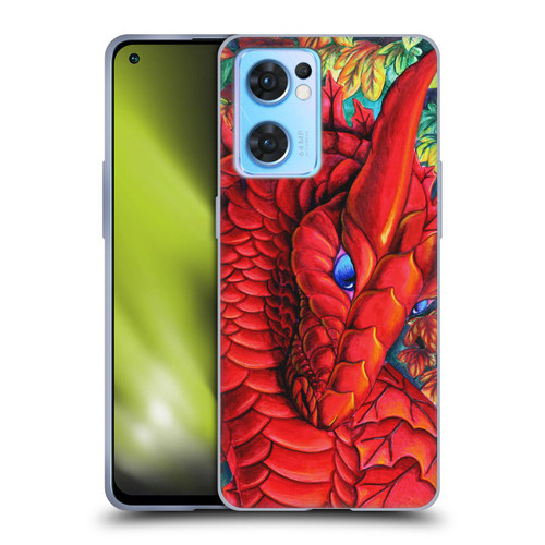 Carla Morrow Dragons Red Autumn Dragon Soft Gel Case for OPPO Reno7 5G / Find X5 Lite