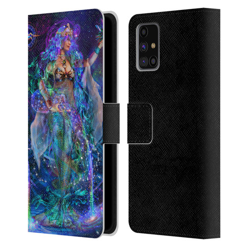 Jumbie Art Visionary Aquarius Leather Book Wallet Case Cover For Samsung Galaxy M31s (2020)