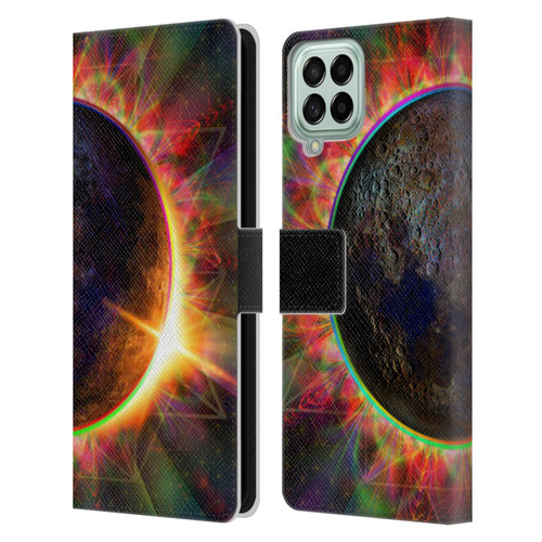 Jumbie Art Visionary Eclipse Leather Book Wallet Case Cover For Samsung Galaxy M33 (2022)