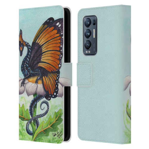 Carla Morrow Dragons The Monarch Leather Book Wallet Case Cover For OPPO Find X3 Neo / Reno5 Pro+ 5G
