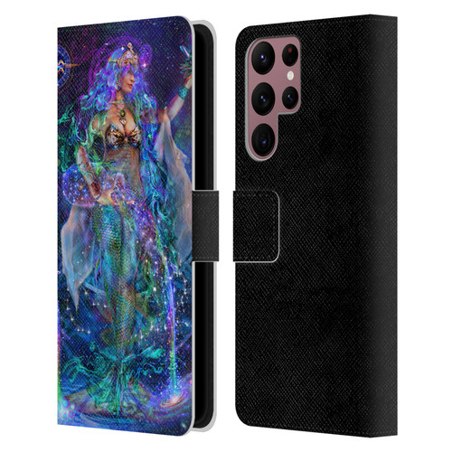 Jumbie Art Visionary Aquarius Leather Book Wallet Case Cover For Samsung Galaxy S22 Ultra 5G