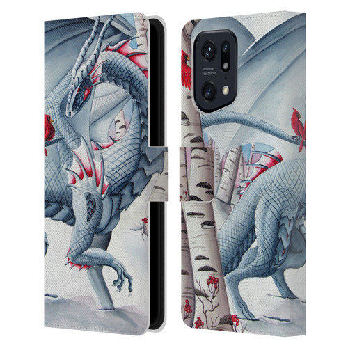 Carla Morrow Dragons Lady Of The Forest Leather Book Wallet Case Cover For OPPO Find X5 Pro