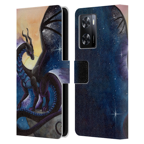 Carla Morrow Dragons Nightfall Leather Book Wallet Case Cover For OPPO A57s