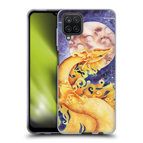 Carla Morrow Dragons Golden Sun Dragon Soft Gel Case for Samsung Galaxy A12 (2020)