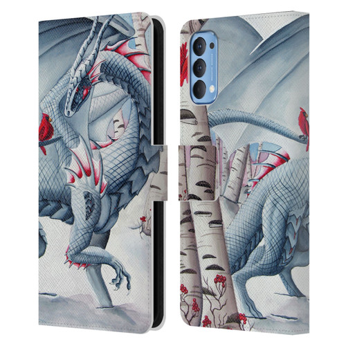 Carla Morrow Dragons Lady Of The Forest Leather Book Wallet Case Cover For OPPO Reno 4 5G