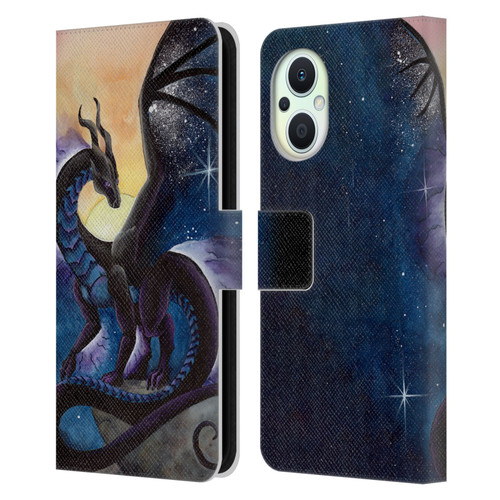 Carla Morrow Dragons Nightfall Leather Book Wallet Case Cover For OPPO Reno8 Lite