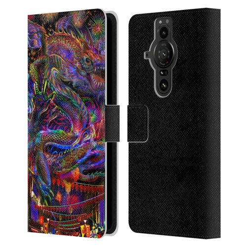 Jumbie Art Visionary Dragon Leather Book Wallet Case Cover For Sony Xperia Pro-I