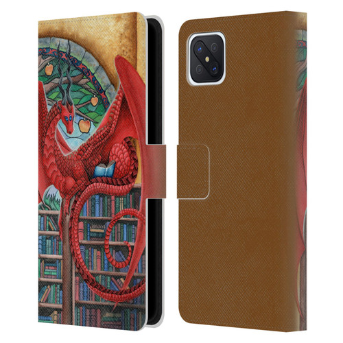 Carla Morrow Dragons Gateway Of Knowledge Leather Book Wallet Case Cover For OPPO Reno4 Z 5G