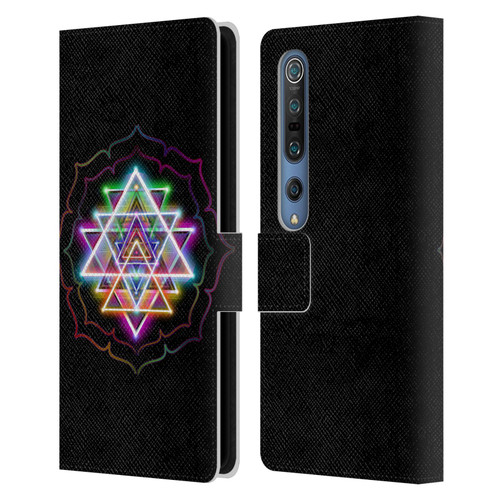 Jumbie Art Visionary Sri Yantra Leather Book Wallet Case Cover For Xiaomi Mi 10 5G / Mi 10 Pro 5G