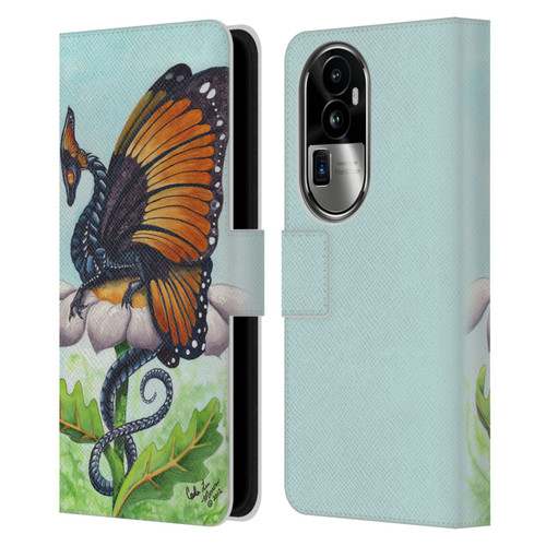 Carla Morrow Dragons The Monarch Leather Book Wallet Case Cover For OPPO Reno10 Pro+
