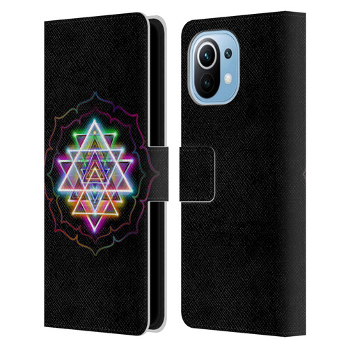 Jumbie Art Visionary Sri Yantra Leather Book Wallet Case Cover For Xiaomi Mi 11