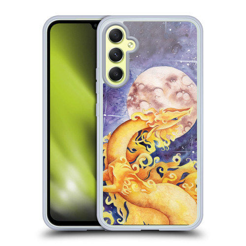 Carla Morrow Dragons Golden Sun Dragon Soft Gel Case for Samsung Galaxy A34 5G