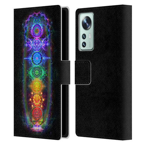 Jumbie Art Visionary Chakras Leather Book Wallet Case Cover For Xiaomi 12