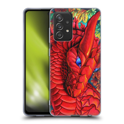 Carla Morrow Dragons Red Autumn Dragon Soft Gel Case for Samsung Galaxy A52 / A52s / 5G (2021)