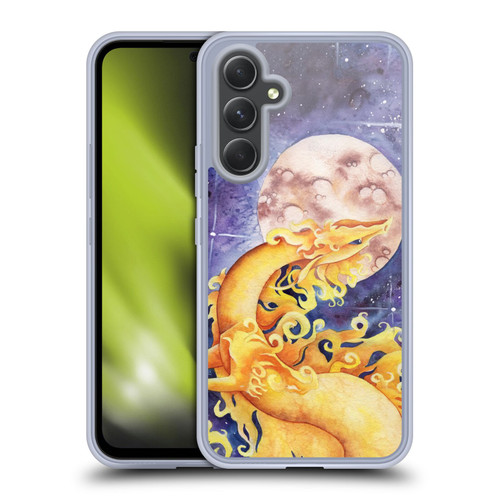 Carla Morrow Dragons Golden Sun Dragon Soft Gel Case for Samsung Galaxy A54 5G