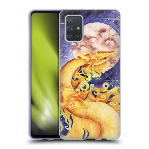 Carla Morrow Dragons Golden Sun Dragon Soft Gel Case for Samsung Galaxy A71 (2019)
