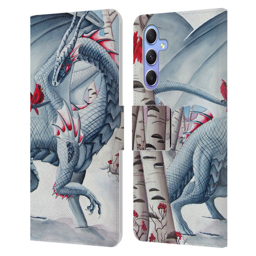 Carla Morrow Dragons Lady Of The Forest Leather Book Wallet Case Cover For Samsung Galaxy A34 5G