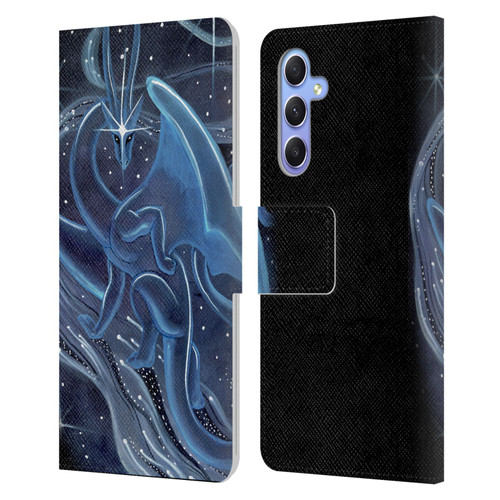 Carla Morrow Dragons I Shall Guide You Leather Book Wallet Case Cover For Samsung Galaxy A34 5G