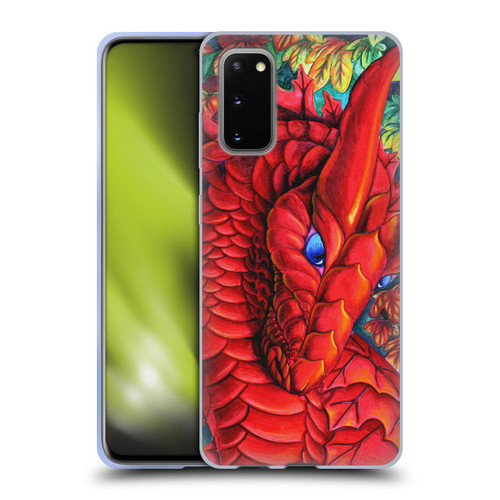 Carla Morrow Dragons Red Autumn Dragon Soft Gel Case for Samsung Galaxy S20 / S20 5G